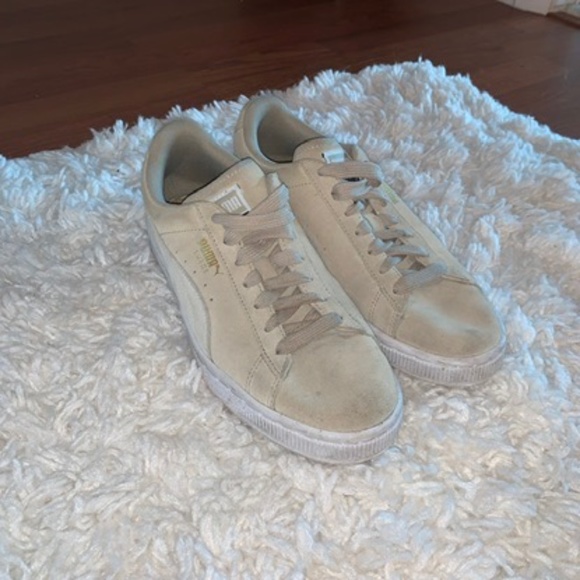 Puma Tan Suede Sneakers - Picture 1 of 6